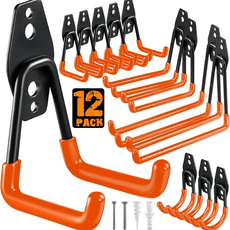 Gardening Tools Types - 12피스 세트 차고 보관용 다용도 훅