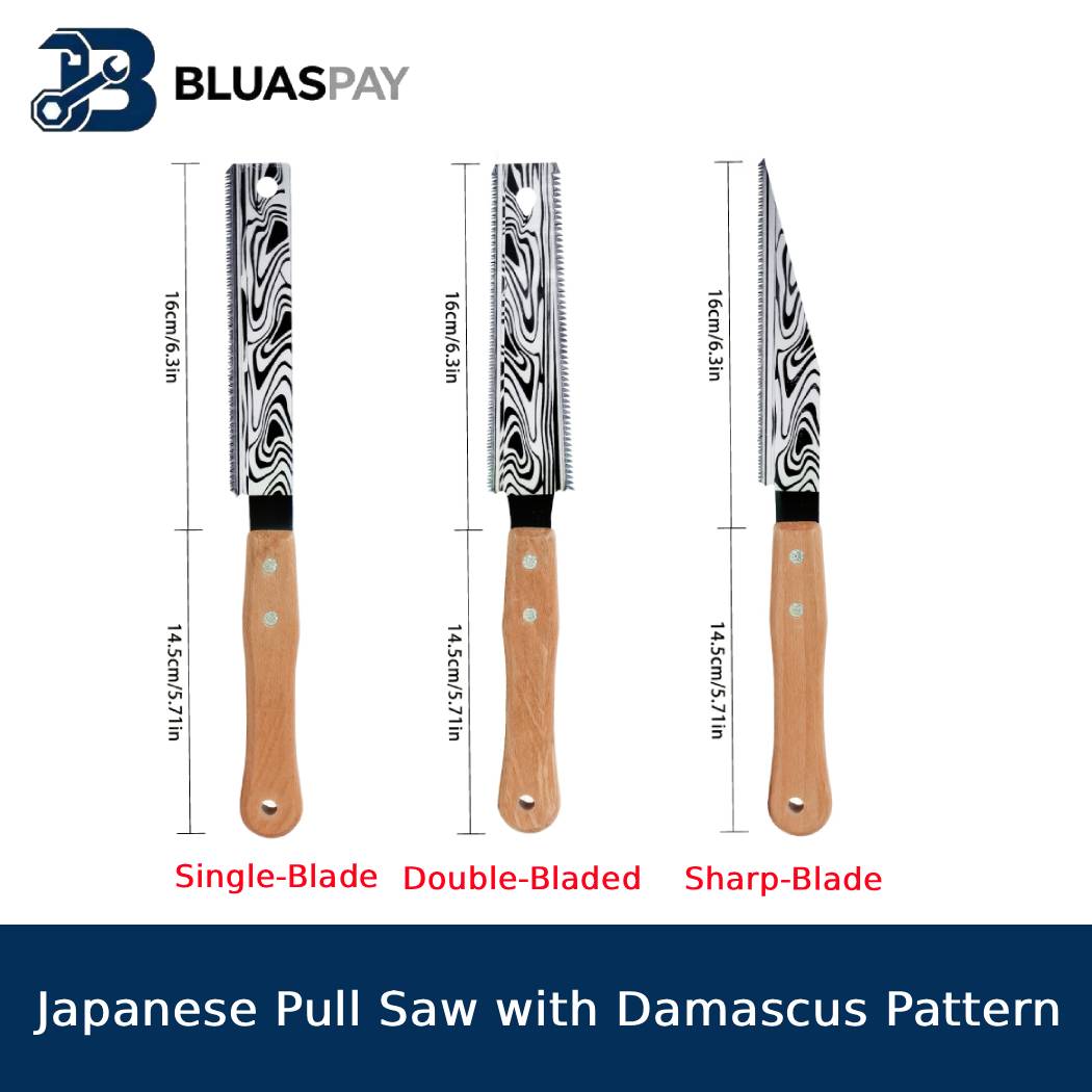Gardening Hand Tools Japanese - 일본식 풀쏘 세트 다마스커스 패턴 나무