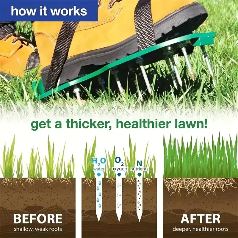 정원 에어레이터 슈즈 스파이크 워킹 도구 잔디 경운기  - Gardening Tools For Weeds 리뷰 및 가격