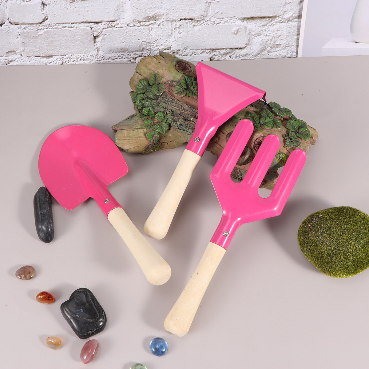 어린이용 정원 도구 세트, 3종(미니 삽, 괭이, 흙삽 - Gardening Tools Kids Set 리뷰 및 가격
