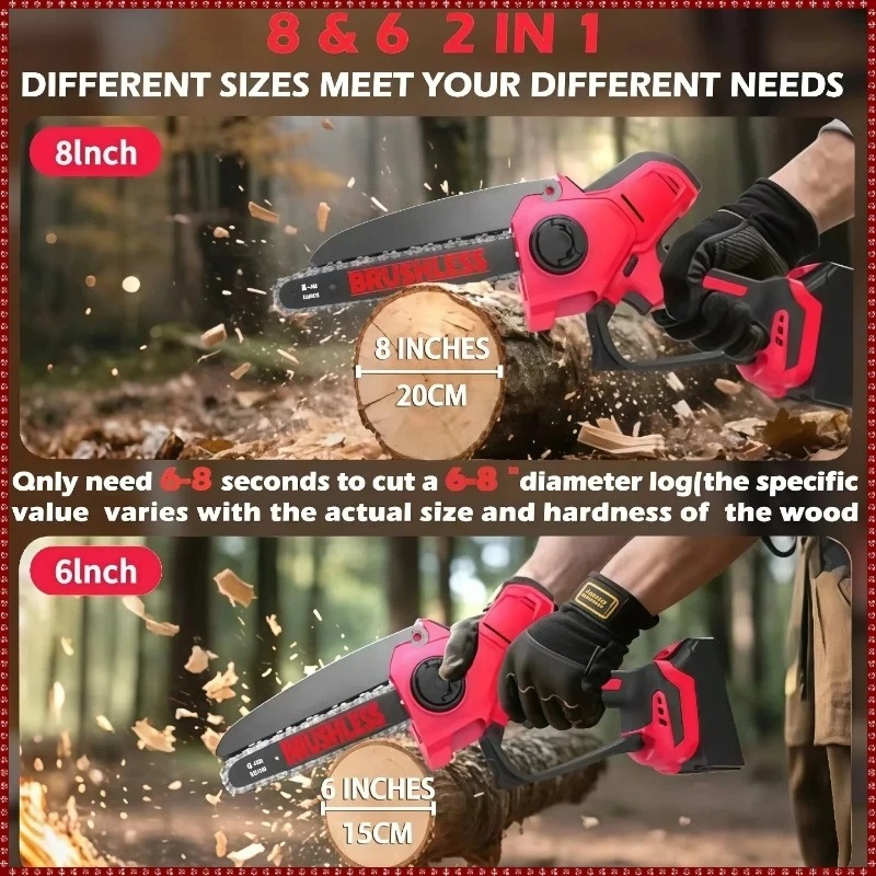 무선 전기 체인톱 가지치기용 톱 브러시리스 전동 공구  - Gardening Tools Battery Powered 리뷰 및 가격