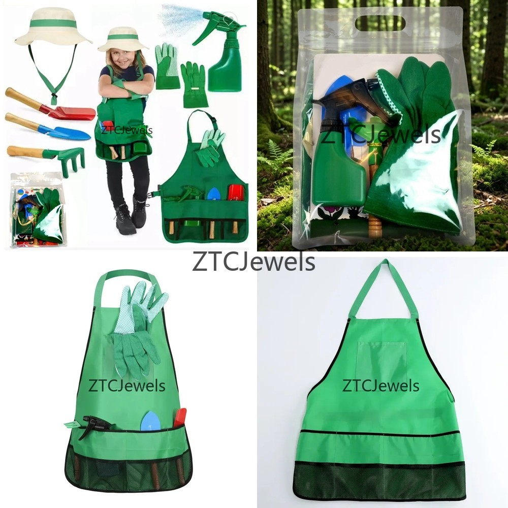 어린이 정원 앞치마 도구 세트 장갑 포함 소녀들을 위한 - Gardening Tools Kids Set 리뷰 및 가격