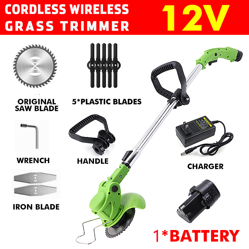고출력 충전식 리튬 무선 전기 잔디 트리머 정원 손질  - Gardening Tools Cutter 리뷰 및 가격
