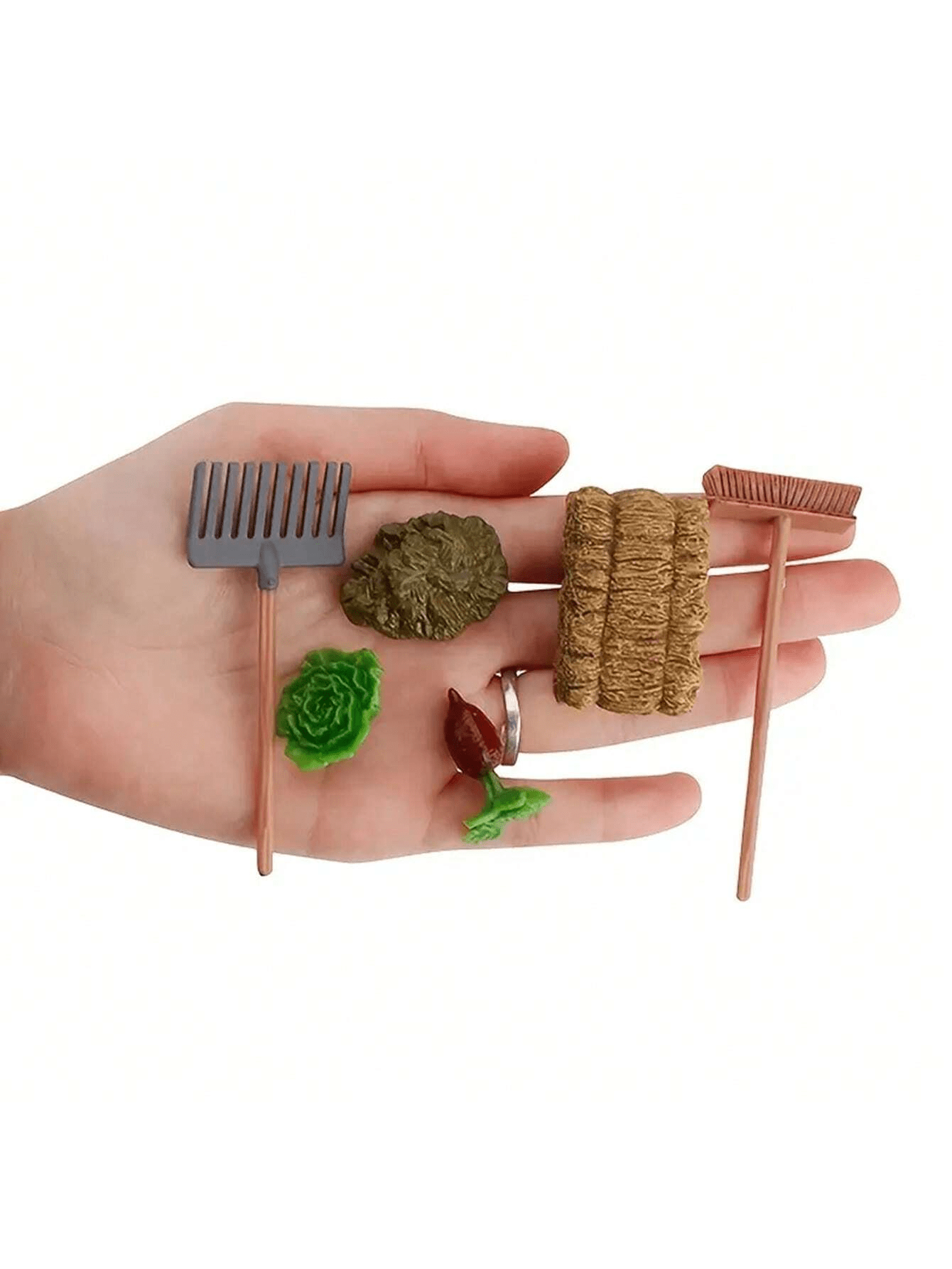 인형의 집 미니어처 농기구, 정원용 삽, 갈퀴, 잔디깎 - Gardening Tools 리뷰 및 가격