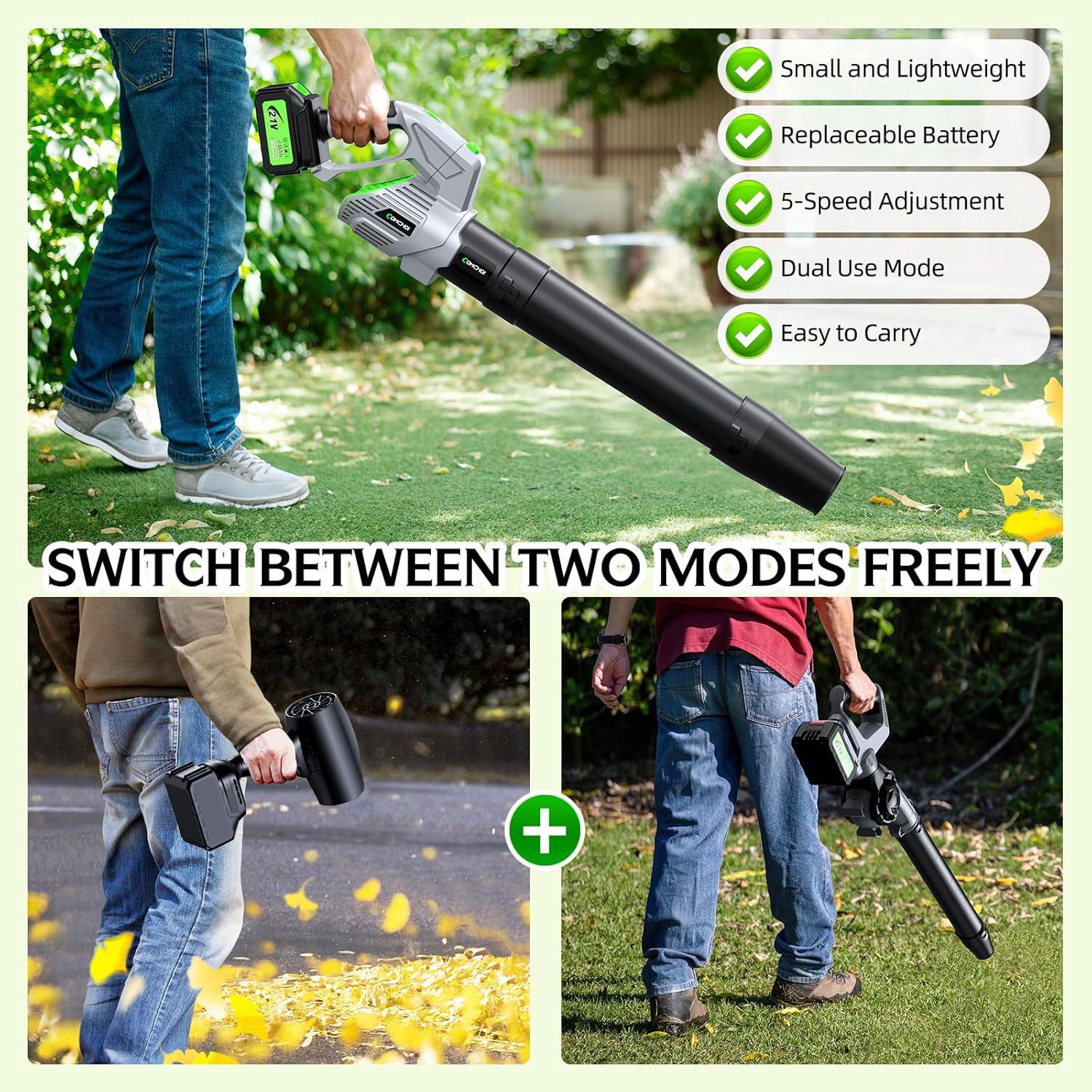 무선 전기 잎 송풍기 휴대용 경량 리튬 배터리 정원 잔 - Gardening Tools Battery Powered 리뷰 및 가격