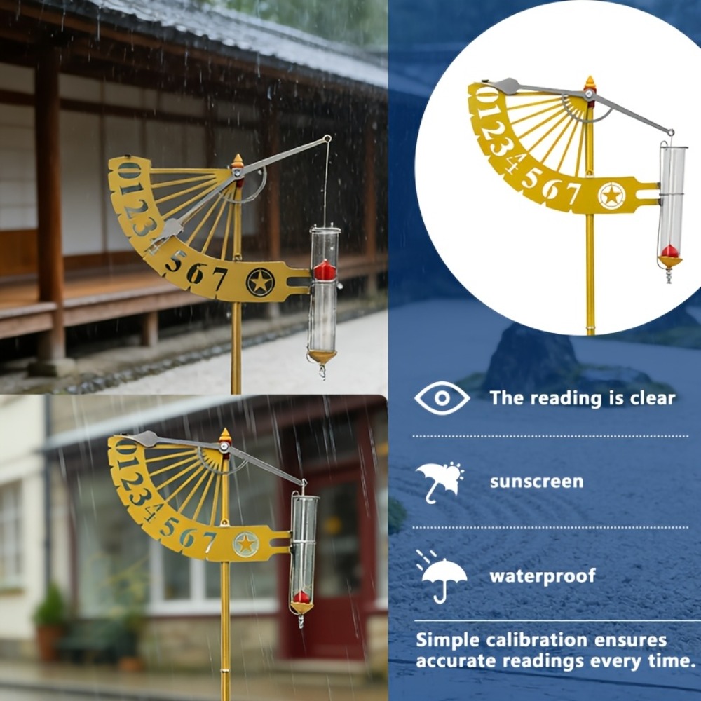 독특한 풍차 모양의 레인 게이지 브래킷 플로팅 레인 측 - Gardening Tools Unique 리뷰 및 가격