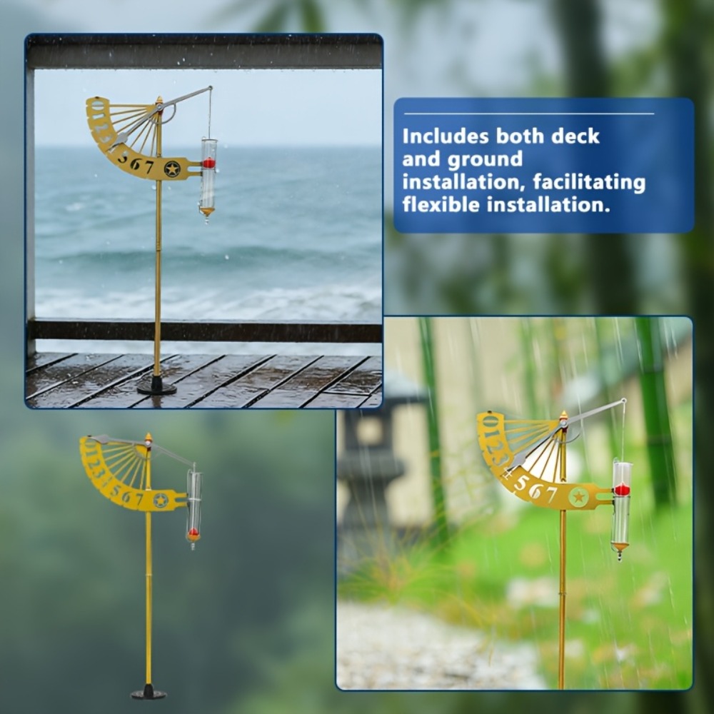 독특한 풍차 모양의 레인 게이지 브래킷 플로팅 레인 측 - Gardening Tools Unique 리뷰 및 가격