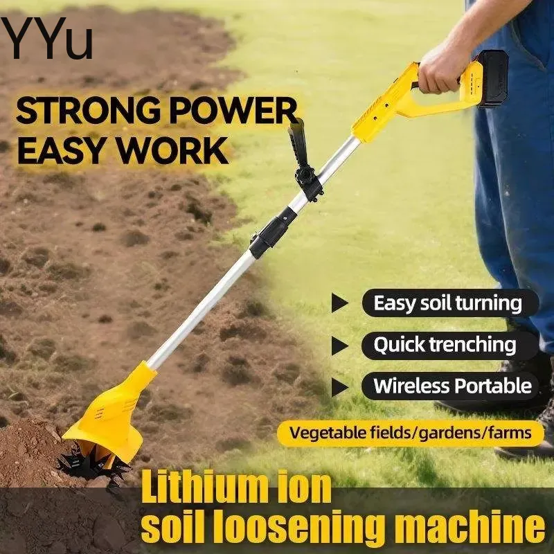 무선 전기 미니 회전식 경운기, 배터리 작동, 손으로  - Gardening Tools Battery Powered 리뷰 및 가격