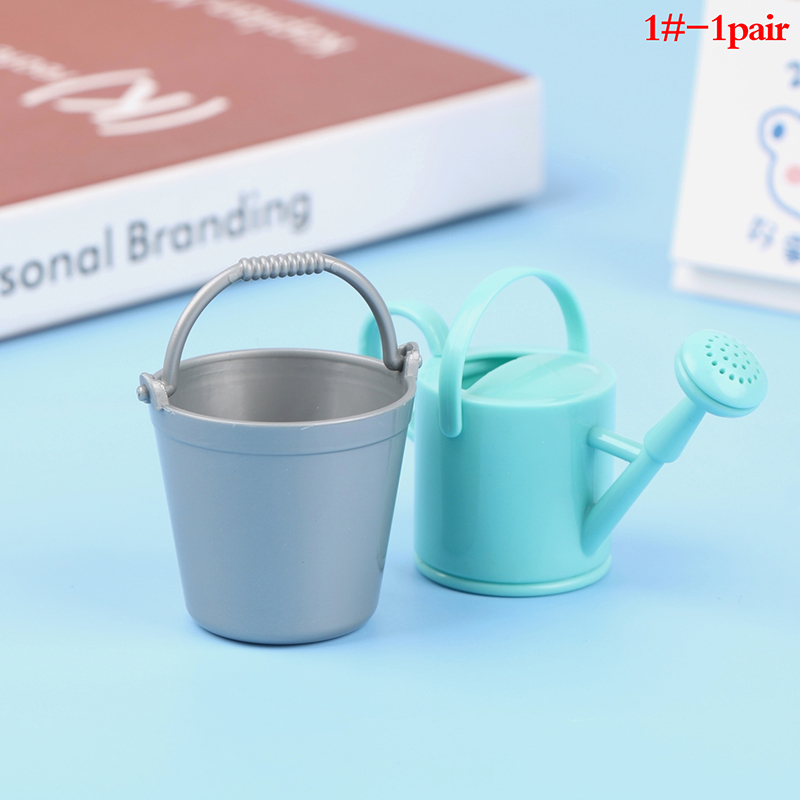 2개 세트 플라스틱 인형집 미니어처 양동이 물뿌리개 모 - Gardening Tools Kids Set 리뷰 및 가격