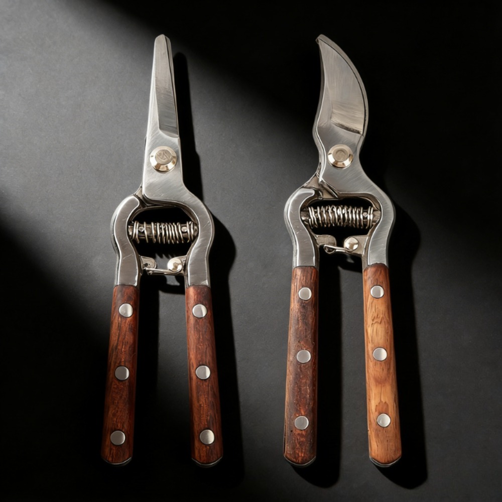 빈티지 나무 손잡이 정원 전정 가위, 과일 따기 가위, - Gardening Tools Vintage 리뷰 및 가격