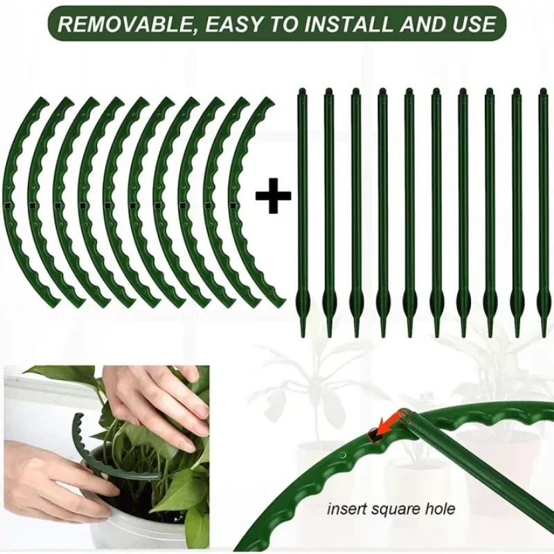 플라스틱 식물 지지대 꽃 온실 배열 고정 막대 홀더 정 - Gardening Tools Range 리뷰 및 가격