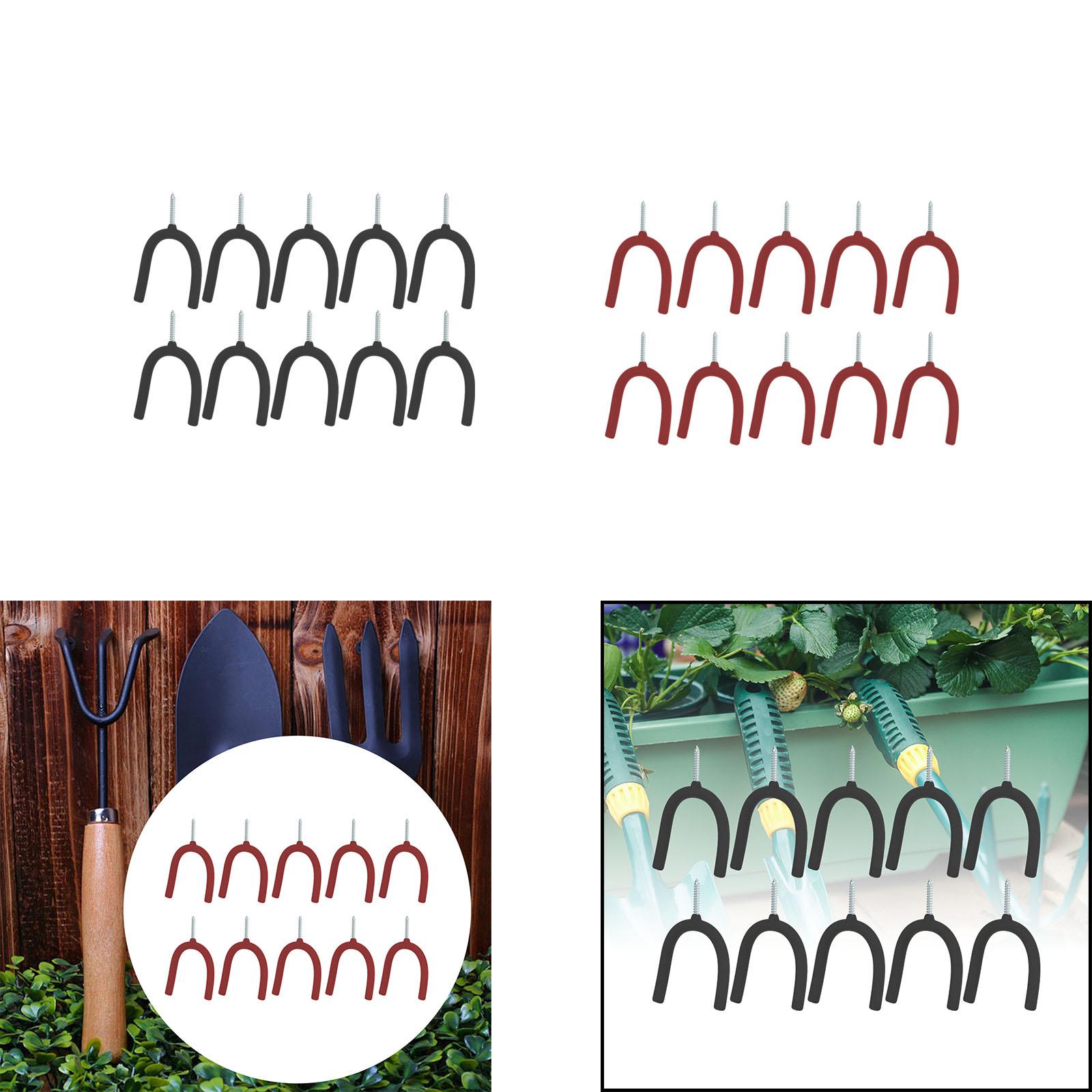 10개입 나사형 U자형 후크, 정원 도구용 벽걸이 홀더 - Gardening Tools Unique 리뷰 및 가격