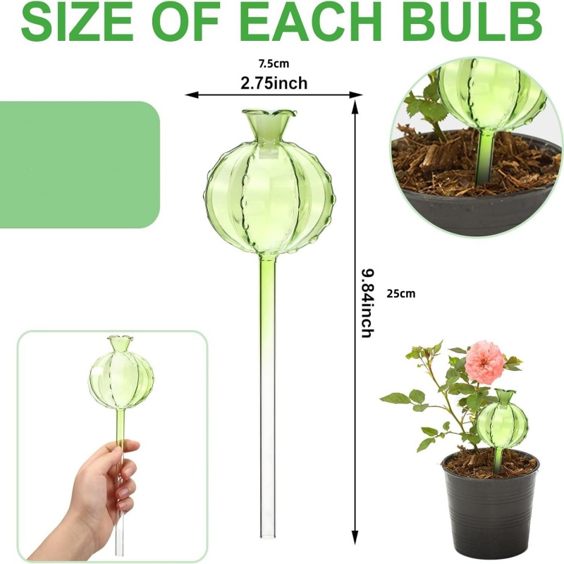 PVC 자동 식물 급수 벌브 모양 꽃 식물 물방울 주입 - Automatic Plant Waterer 리뷰 및 가격