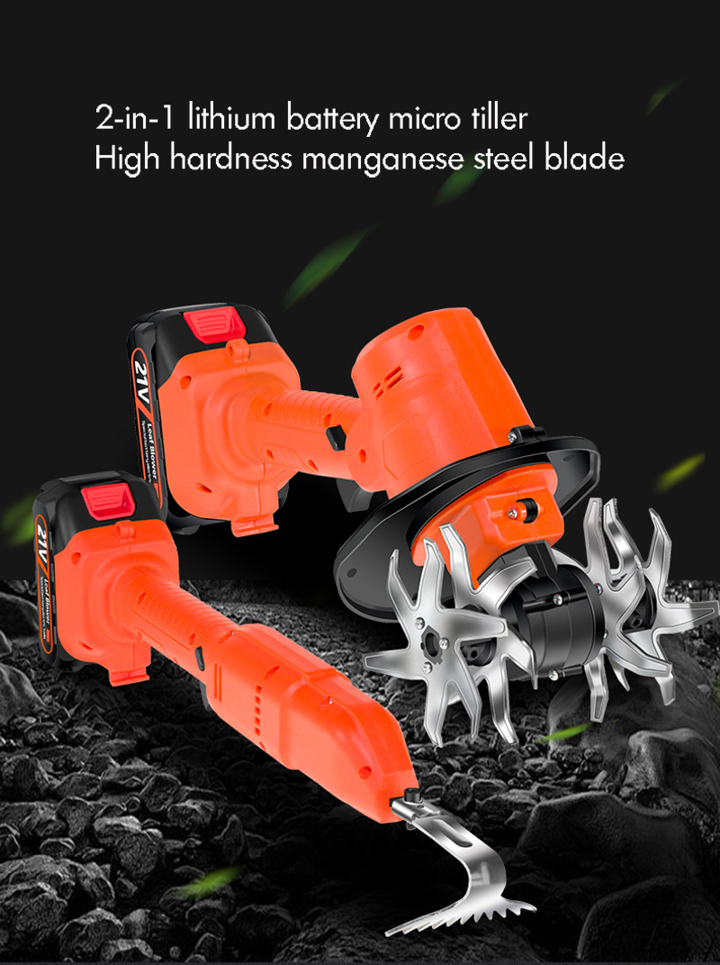 무선 전기 경운기 1.5Ah 배터리 작동 폭 전기 경운 - Gardening Tools Brands 리뷰 및 가격