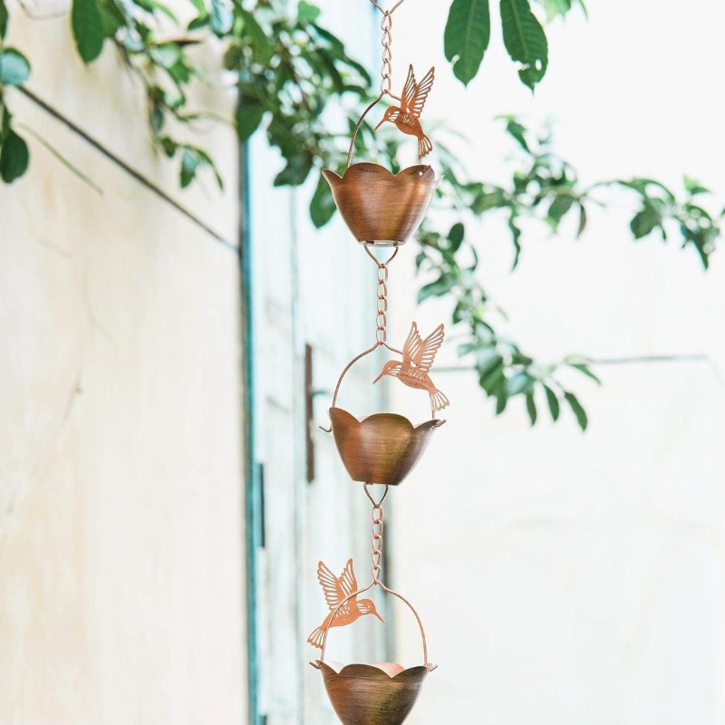 빌라 마당 빗물 배수 체인, 일본식 빗물 가이드 체인, - Gardening Hand Tools Japanese 리뷰 및 가격