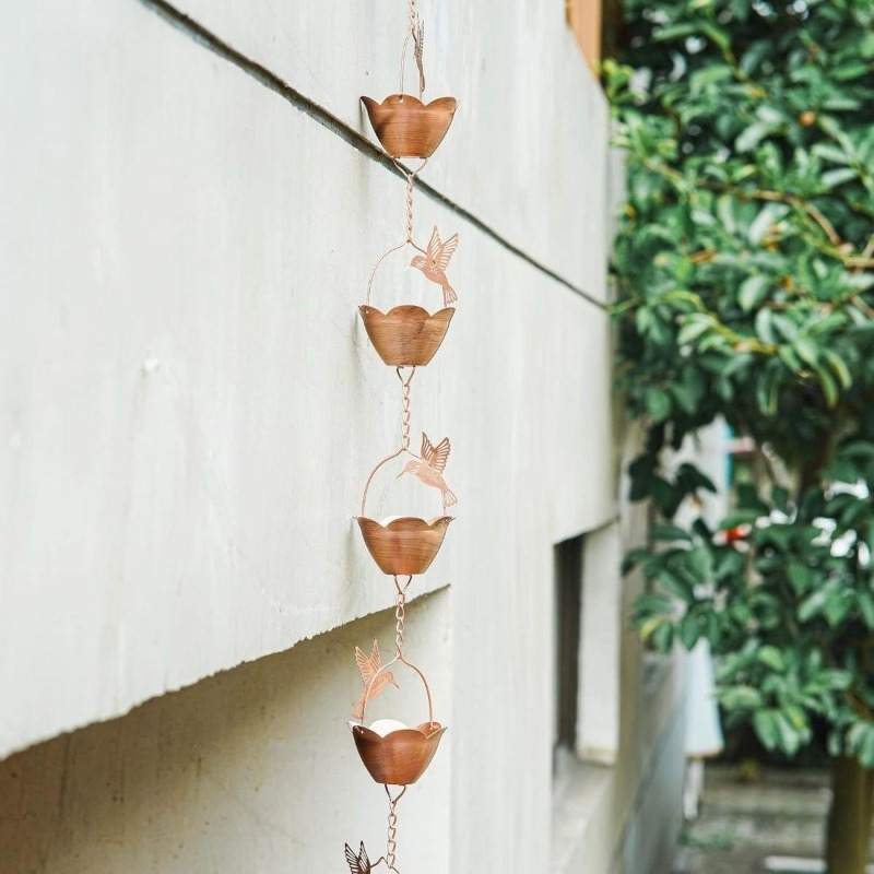 빌라 마당 빗물 배수 체인, 일본식 빗물 가이드 체인, - Gardening Hand Tools Japanese 리뷰 및 가격