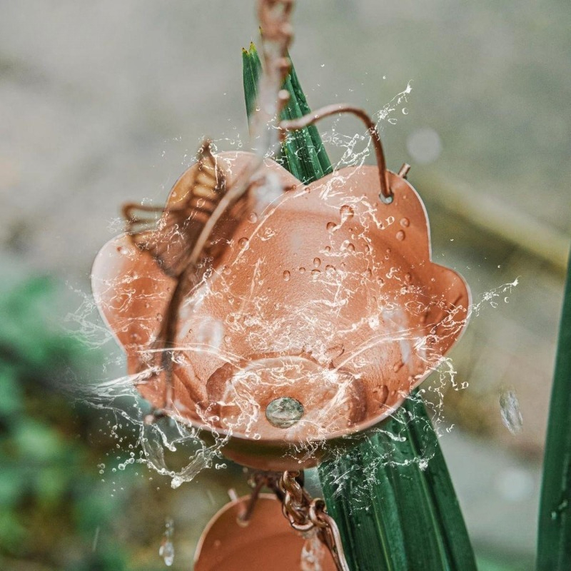 빌라 마당 빗물 배수 체인, 일본식 빗물 가이드 체인, - Gardening Hand Tools Japanese 리뷰 및 가격