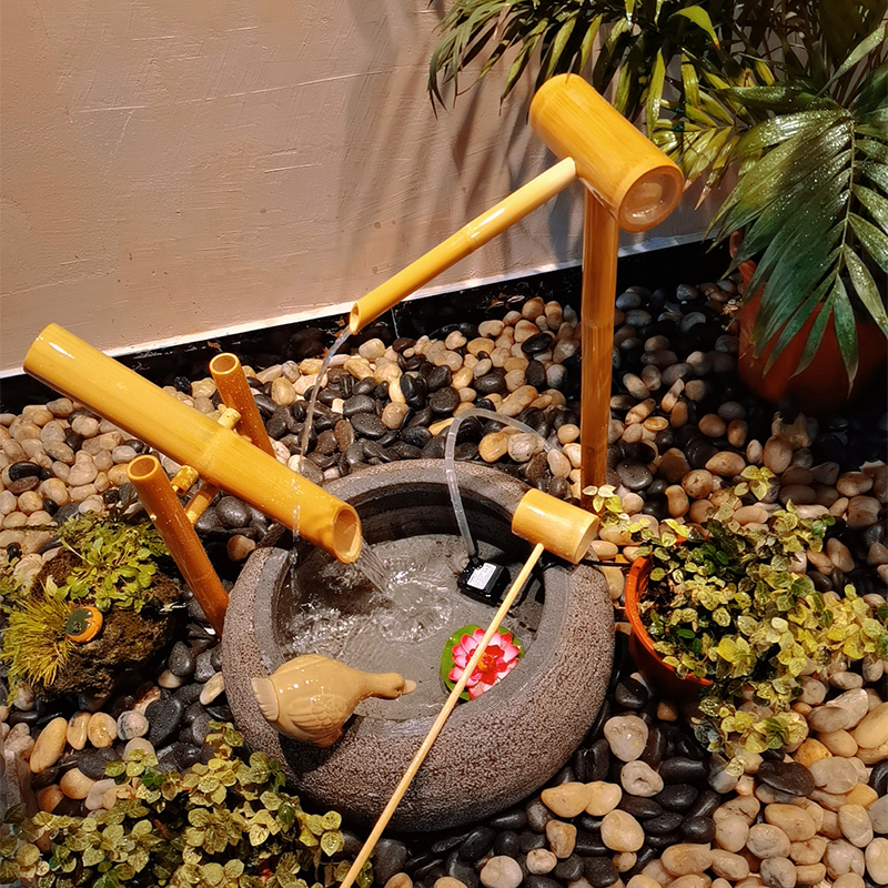 일본식 대나무 징루 돌그릇 흐르는 물 야외 안뜰 장식  - Gardening Hand Tools Japanese 리뷰 및 가격