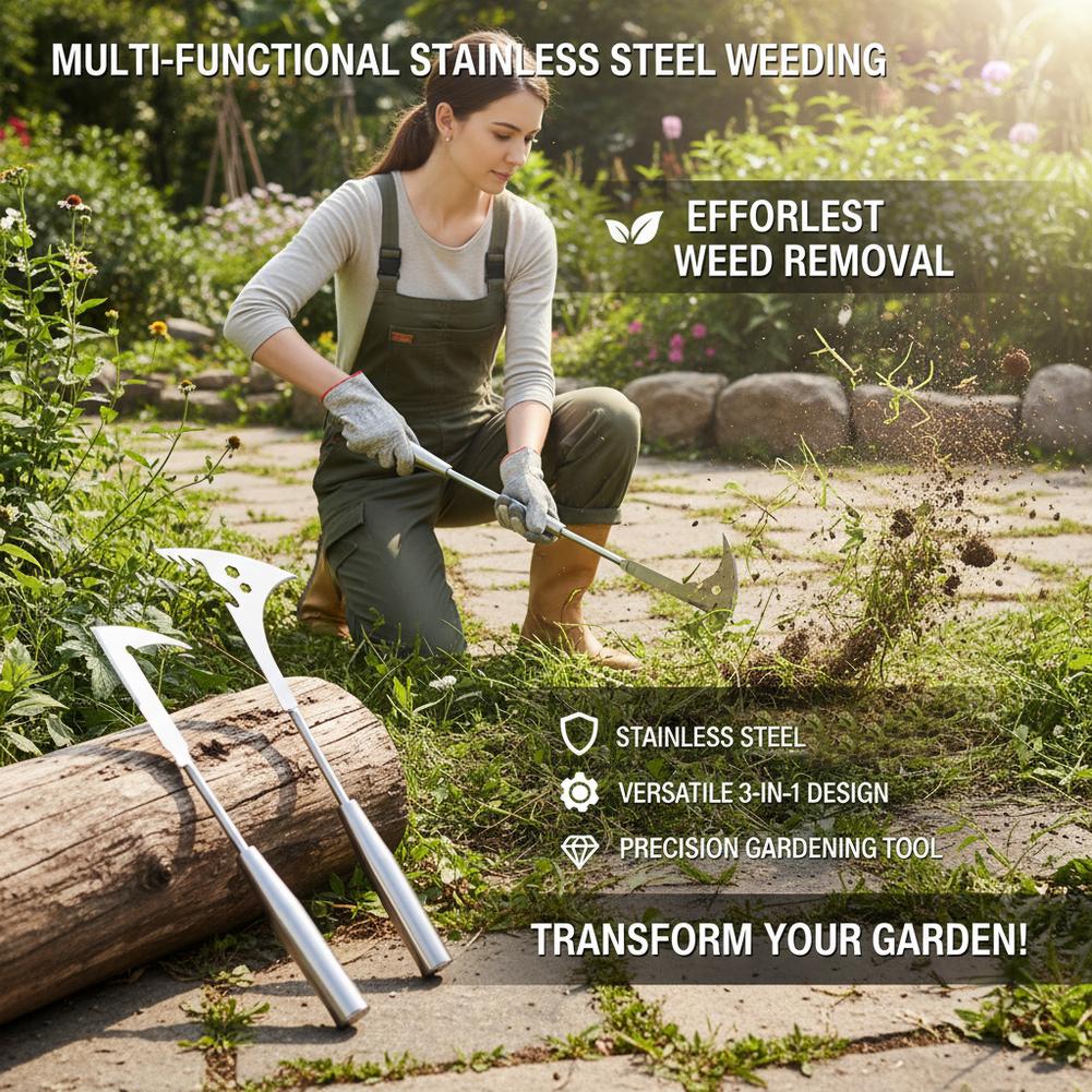 L자형 스테인리스 스틸 틈새 제초 도구 다기능 수동 정 - Gardening Tools For Weeds 리뷰 및 가격