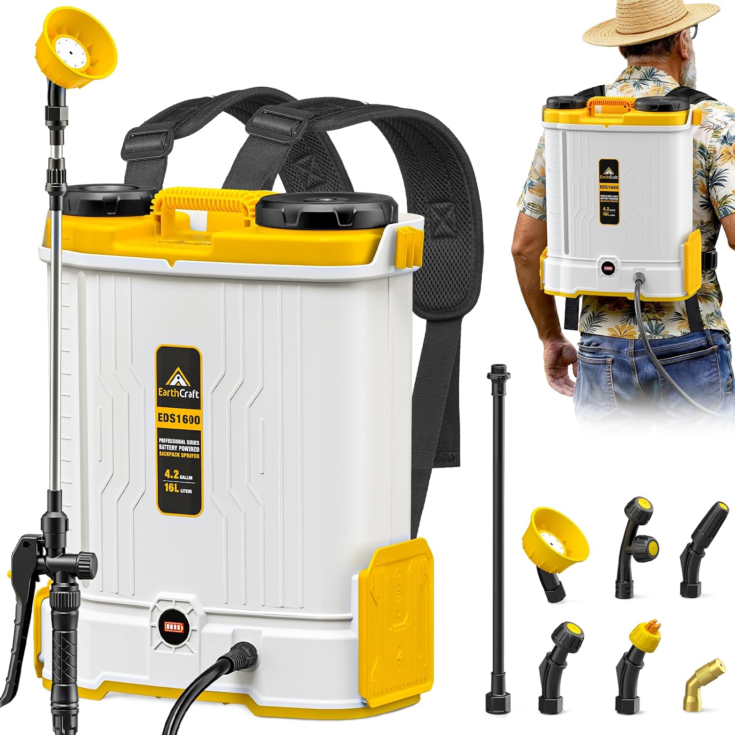 4.2갤런 배터리 구동 백팩 분무기, DeWalt 20 - Gardening Tools Battery Powered 리뷰 및 가격