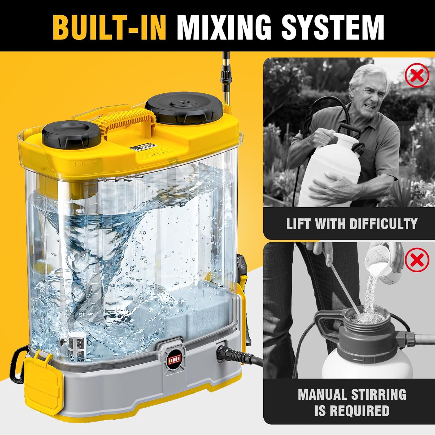 4.2갤런 배터리 구동 백팩 분무기, DeWalt 20 - Gardening Tools Battery Powered 리뷰 및 가격