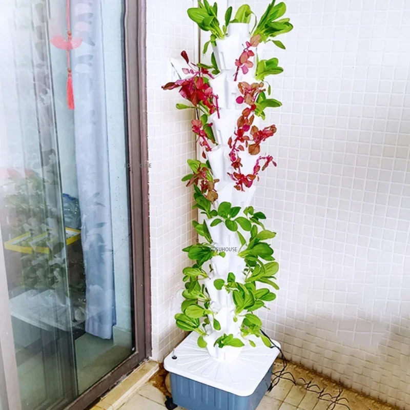 온실 정원 무토양 재배 타워 수직 수경 재배 시스템 일 - Gardening Hand Tools Japanese 리뷰 및 가격