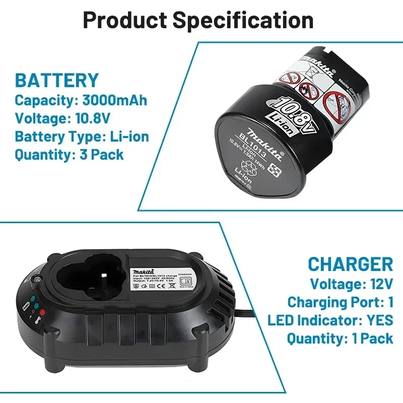 🌳 🌳 🌳 마키타 10.8V 정품 배터리 BL1013  - Gardening Tools Battery Powered 리뷰 및 가격