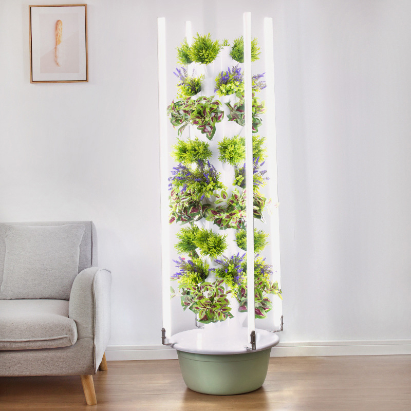 LED 식물 재배등을 갖춘 수직 수경 재배 타워, 지능 - Gardening Tools Brands 리뷰 및 가격