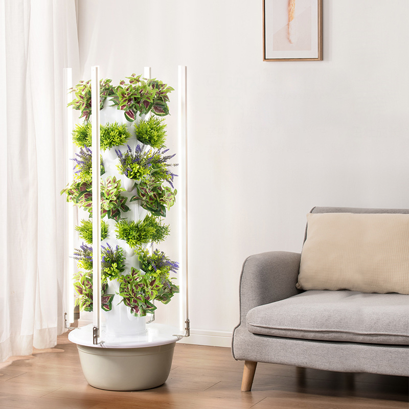 LED 식물 재배등을 갖춘 수직 수경 재배 타워, 지능 - Gardening Tools Brands 리뷰 및 가격