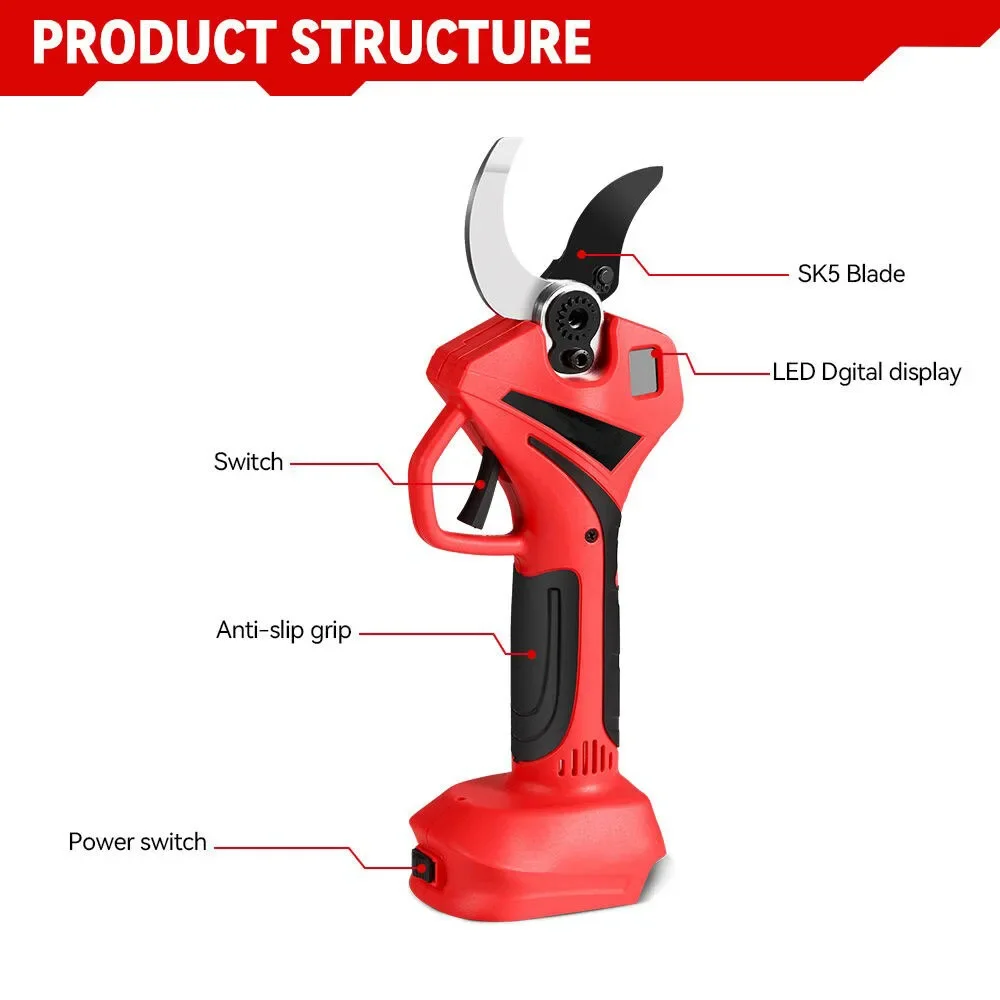 55mm 브러시리스 전기 가위 무선 가지 치기 전단 나 - Gardening Tools Battery Powered 리뷰 및 가격