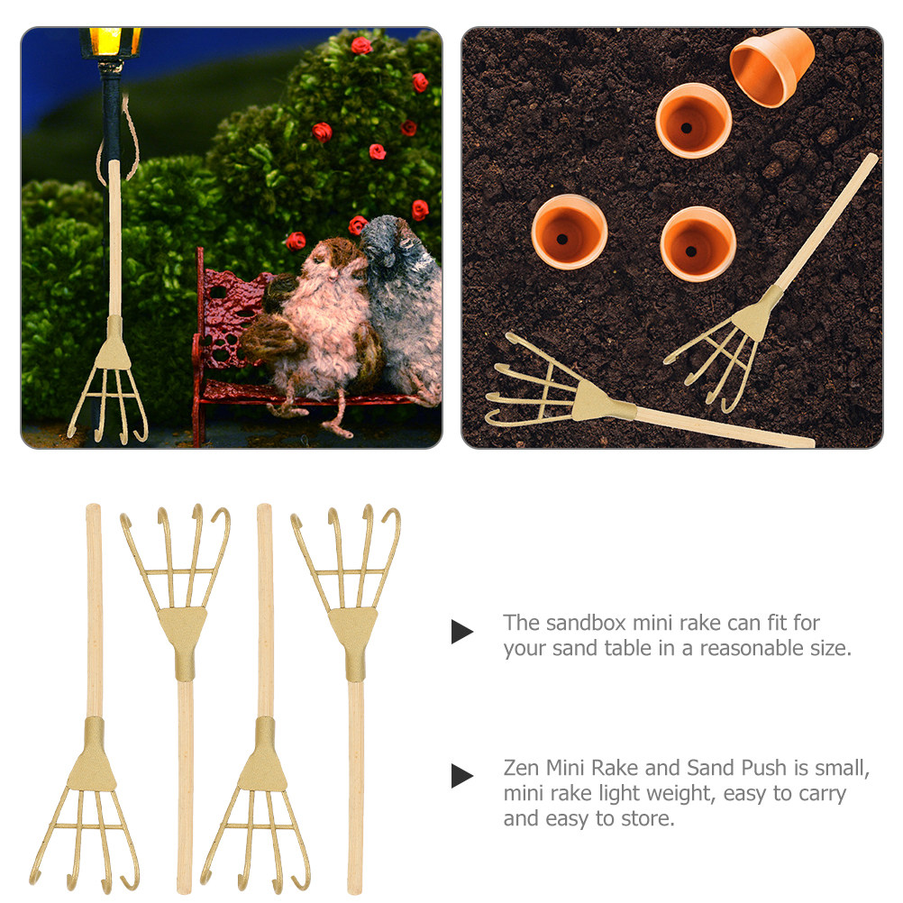 5개입, 금색 철제 미니 갈퀴 장식, 작은 크기의 홈  - Gardening Tools Vintage 리뷰 및 가격
