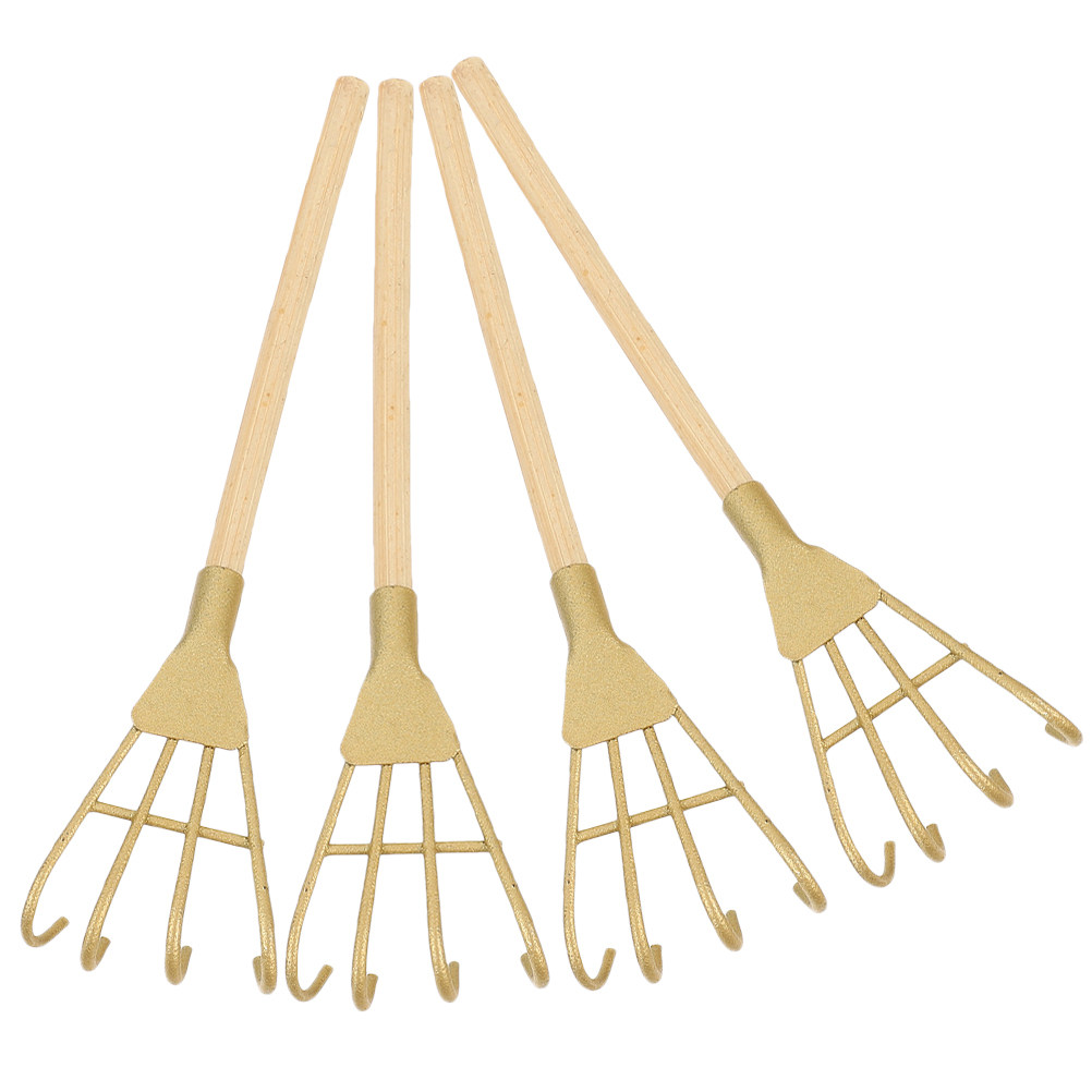 5개입, 금색 철제 미니 갈퀴 장식, 작은 크기의 홈  - Gardening Tools Vintage 리뷰 및 가격
