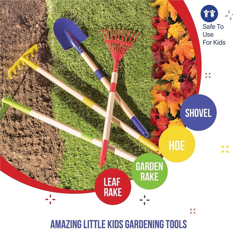 ABXE-어린이용 정원 도구 세트 나무 4종 세트-삽, - Gardening Tools Kids Set 리뷰 및 가격