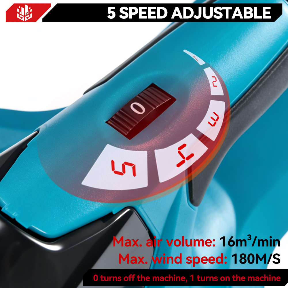 ​ ONEVAN 5500W 브러시리스 전기 에어 블로워 - Gardening Tools Battery Powered 리뷰 및 가격